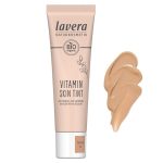 Lavera Vitamin Skin Tint Tanned shade. Combines skin care ingredients with tinted moisturiser for a natural look. Certified vegan, cruelty free and organic. Comes in a 30ml tube. Available in three shade, light, medium and tanned.