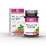 GSE Women Vital Complex is a vegan organic supplement to support healthy bones, formation of collagen and the normal maintenance of skin and hair.